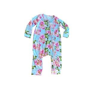 Sassy bamboo floral pajamas sz 2T or 6-12 mos